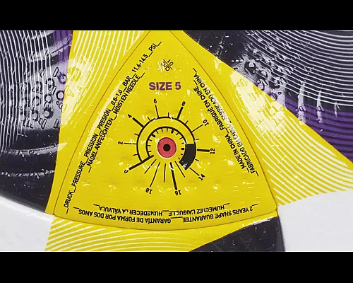 Футбольний м'яч Adidas Conext 25 PRO OMB розмір 5, фіолетово-жовтий