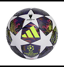 Футбольний м'яч Adidas UCL League Junior 2026 Budapest розмір 5, біло-фіолетовий