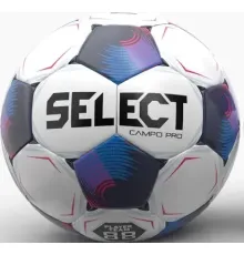М'яч футбольний Select FB Campo Pro v26 розмір 4, біло-фіолетовий