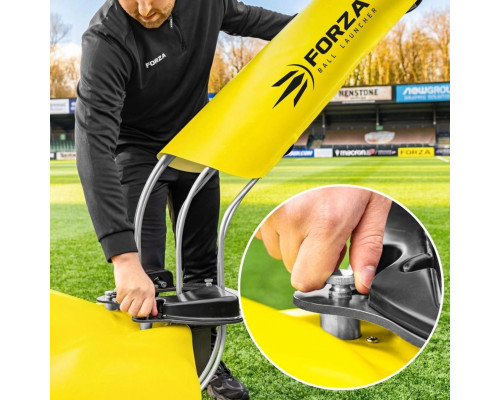 Тренажер для метання м'ячів FORZA BALL LAUNCHER з подачею, жовтий