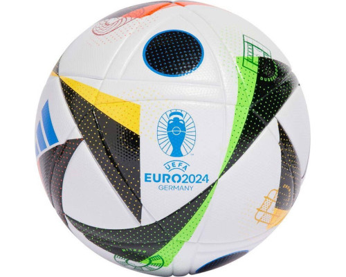 М'яч футбольний Adidas Euro24 Fussballiebe League IN9367 розмір 5, біло-чорний М'яч футбольний Adidas Euro24 Fussballiebe League IN9367 розмір 5, біло-чорний