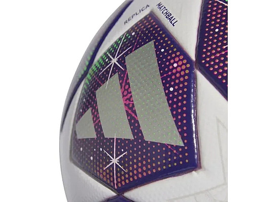 М'яч для футболу Adidas Finale 2026 W League розмір 5, зелено-фіолетовий