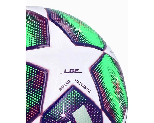 М'яч для футболу Adidas Finale 2026 W League розмір 5, зелено-фіолетовий