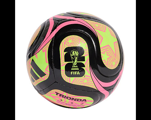 Футбольний м'яч Adidas FIFA World Cup 26 Trionda Club розмір 3, чорно-рожевий