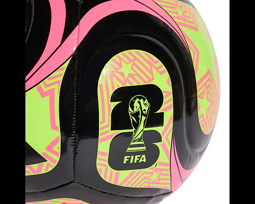 Футбольний м'яч Adidas FIFA World Cup 26 Trionda Club розмір 3, чорно-рожевий