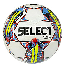 М'яч футзальний SELECT Futsal Mimas (FIFA Basic) v22 розмір 4, біло-синій