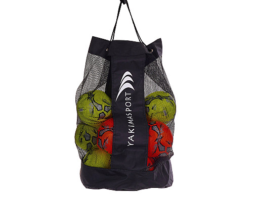 Сумка для м'ячів Yakimasport 100064 (10-15 м'ячів), чорна