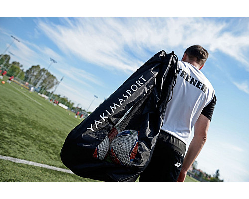 Сумка для м'ячів Yakimasport 100064 (10-15 м'ячів), чорна