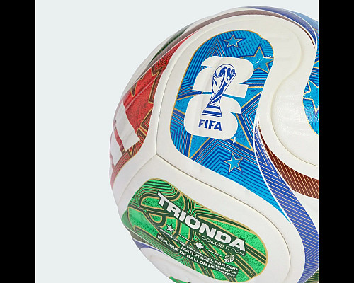 Футбольний м'яч Adidas FIFA World Cup 26 Trionda Training розмір 4, біло-червоний