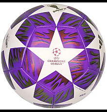Футбольний м'яч Adidas UCL Training 25/26 Budapest розмір 5, біло-фіолетовий