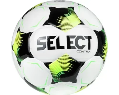 М'яч футбольний Select FB Contra v26 розмір 5, біло-зелений
