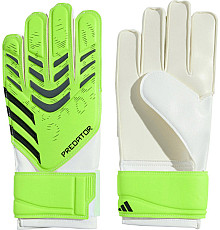 Рукавички воротарські Adidas Predator Training limonkowe JN5362 р. 4, біло-зелені