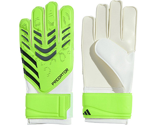 Рукавички воротарські Adidas Predator Training limonkowe JN5362 р. 4, біло-зелені