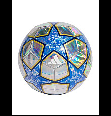 Футбольний м'яч Adidas UCL Training 25/26 League Stage Foil розмір 5, сріблясто-синій