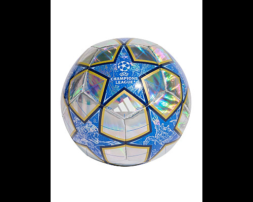 Футбольний м'яч Adidas UCL Training 25/26 League Stage Foil розмір 5, сріблясто-синій