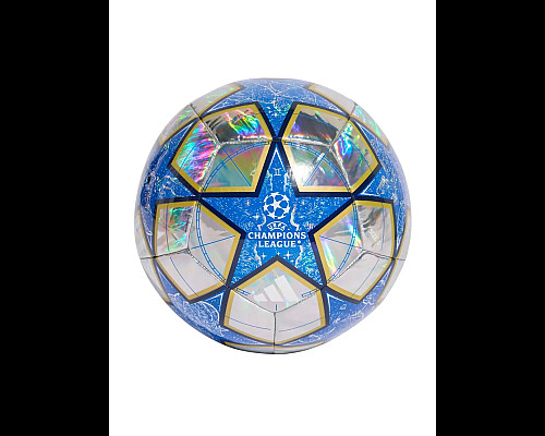 Футбольний м'яч Adidas UCL Training 25/26 League Stage Foil розмір 5, сріблясто-синій