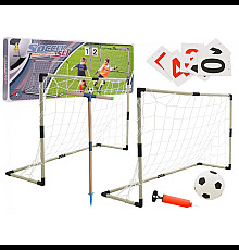 Ворота футбольні дитячі Ramiz JB8885D 64 x 97 x 34, чорно-білі