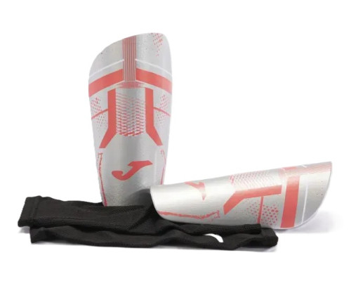 Щитки Joma J-PRO розмір M (зріст 135-155 см), сріблясто-рожеві