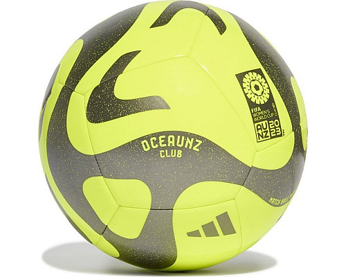 М'яч футбольний Adidas BALL Oceauz Club Ball HZ6932 розмір 4, жовто-чорний
