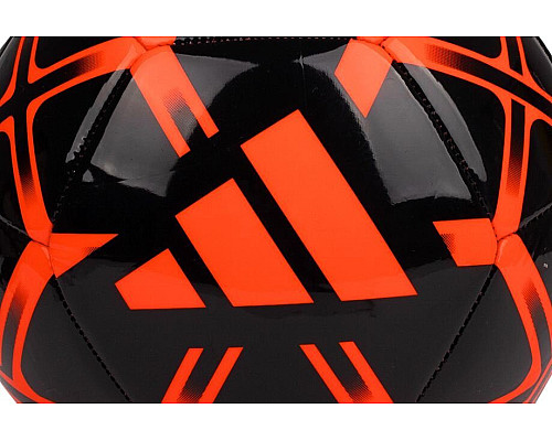 М'яч футбольний Adidas Starlancer Club IP1650 розмір 5, чорно-червоний
