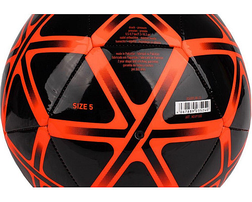 М'яч футбольний Adidas Starlancer Club IP1650 розмір 5, чорно-червоний
