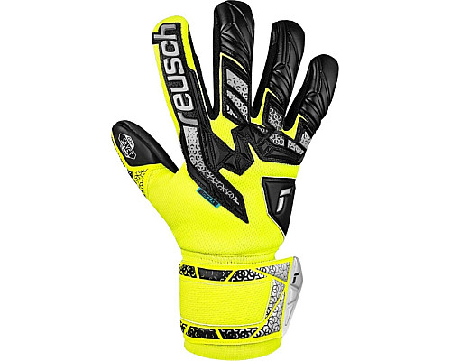 Рукавички воротарські Reusch Attrakt Freegel Silver 5570235 2025 р.8, жовто-чорні