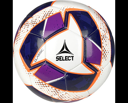 М'яч футбольний Select FB Classic v24 розмір 5, біло-фіолетовий