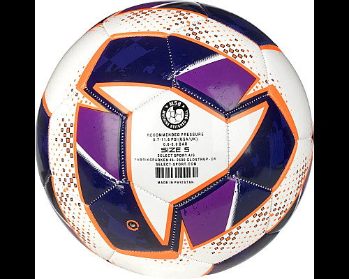 М'яч футбольний Select FB Classic v24 розмір 5, біло-фіолетовий