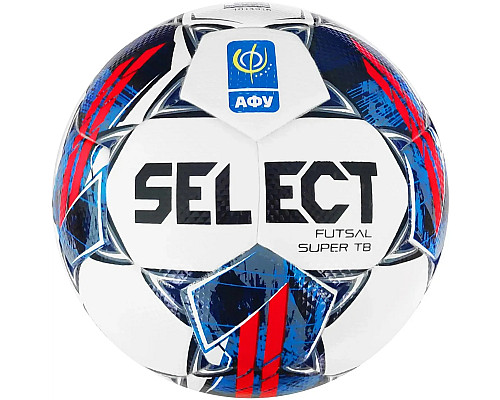 М'яч футзальний Select FUTSAL SUPER TB v22 АФУ розмір 4, біло-синій