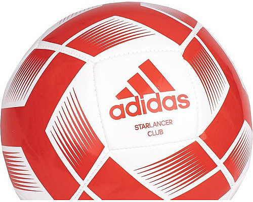 М'яч футбольний Adidas Starlancer Club Ball IA0974 розмір 4, біло-червоний