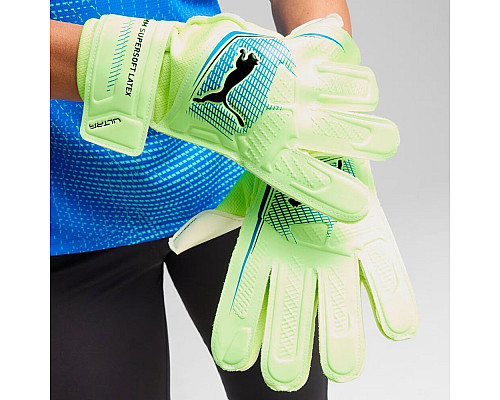 Рукавички воротарські Puma Ultra Play RC 41952 02 р.9, зелено-білі
