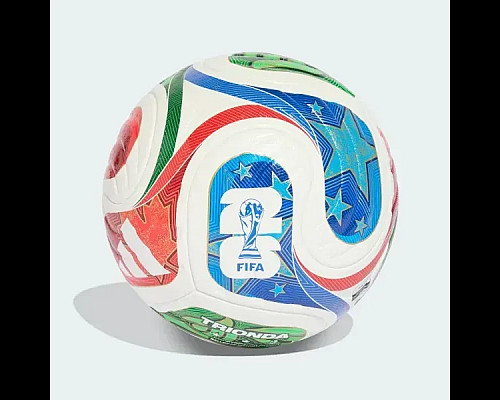 Футбольний м'яч Adidas FIFA World Cup 26 Trionda Pro розмір 5,біло-червоний