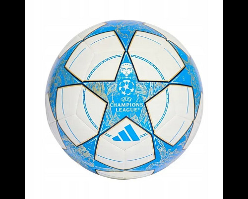 Футбольний м'яч Adidas UCL Training 25/26 League Stage розмір 5, біло-голубий