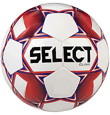М'яч футбольний Select FB CLAVA розмір 5, біло-червоний