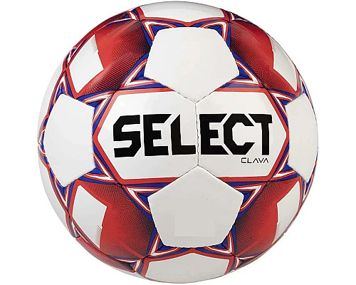М'яч футбольний Select FB CLAVA розмір 5, біло-червоний