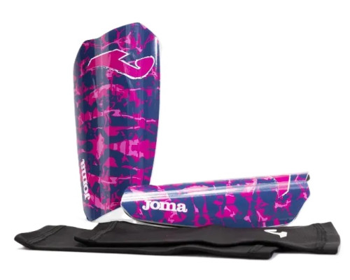 Щитки Joma SPARTAN розмір L (зріст 155-175 см), синьо-рожеві