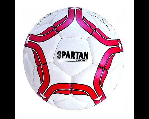М'яч футбольний SPARTAN Club Junior розмір 4, біло-червоний