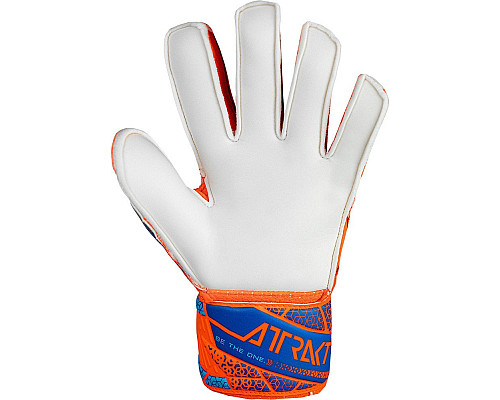 Рукавички воротарські Reusch Attrakt Solid Finger Support Junior 5472510 2290 р.8, синьо-помаранчеві