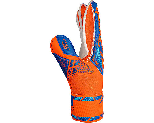 Рукавички воротарські Reusch Attrakt Solid Finger Support Junior 5472510 2290 р.8, синьо-помаранчеві