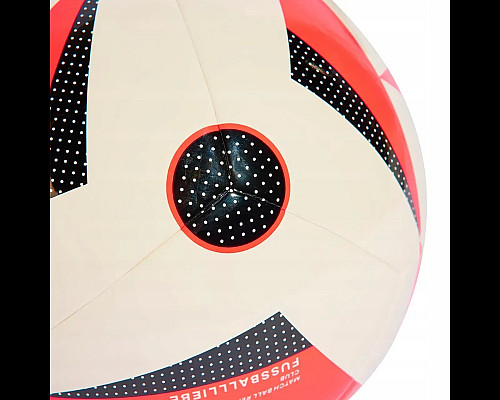 Футбольний м'яч Adidas Fussballliebe Euro 2024 Club розмір 5, біло-червоний