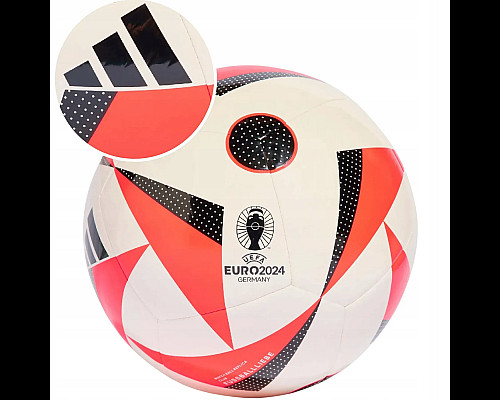 Футбольний м'яч Adidas Fussballliebe Euro 2024 Club розмір 5, біло-червоний
