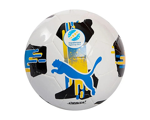 М'яч футбольний Puma Orbita UPL (MS) розмір 4, біло-чорний