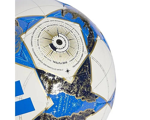 М'яч футзальний ADIDAS UCL PRO SALA 25/26 розмір 4, біло-синій