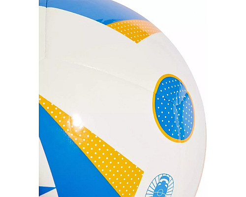 М'яч футбольний Adidas Euro24 Club Fussballliebe IN9371 розмір 5, біло-блакитний