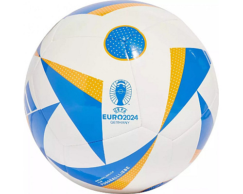 М'яч футбольний Adidas Euro24 Club Fussballliebe IN9371 розмір 5, біло-блакитний