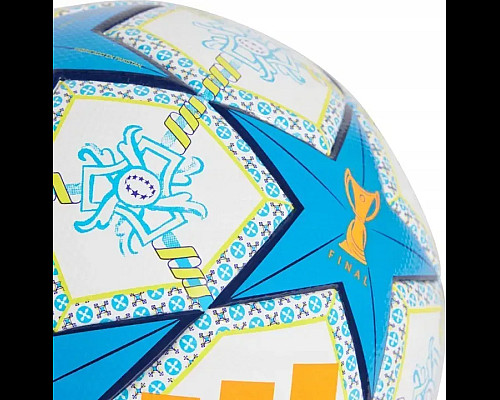 Футбольний м'яч Adidas UWCL League 2025 Munich розмір 5, біло-блакитний