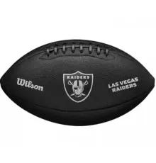 М'яч для американського футболу Wilson NFL TEAM METALLIC PREMIERE LV OF, чорна