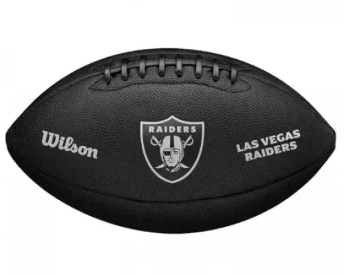 М'яч для американського футболу Wilson NFL TEAM METALLIC PREMIERE LV OF, чорна