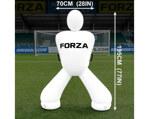 Манекен футболіста надувний FORZA Giant GK195 см, білий