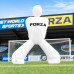 Манекен футболіста надувний FORZA Giant GK195 см, білий
